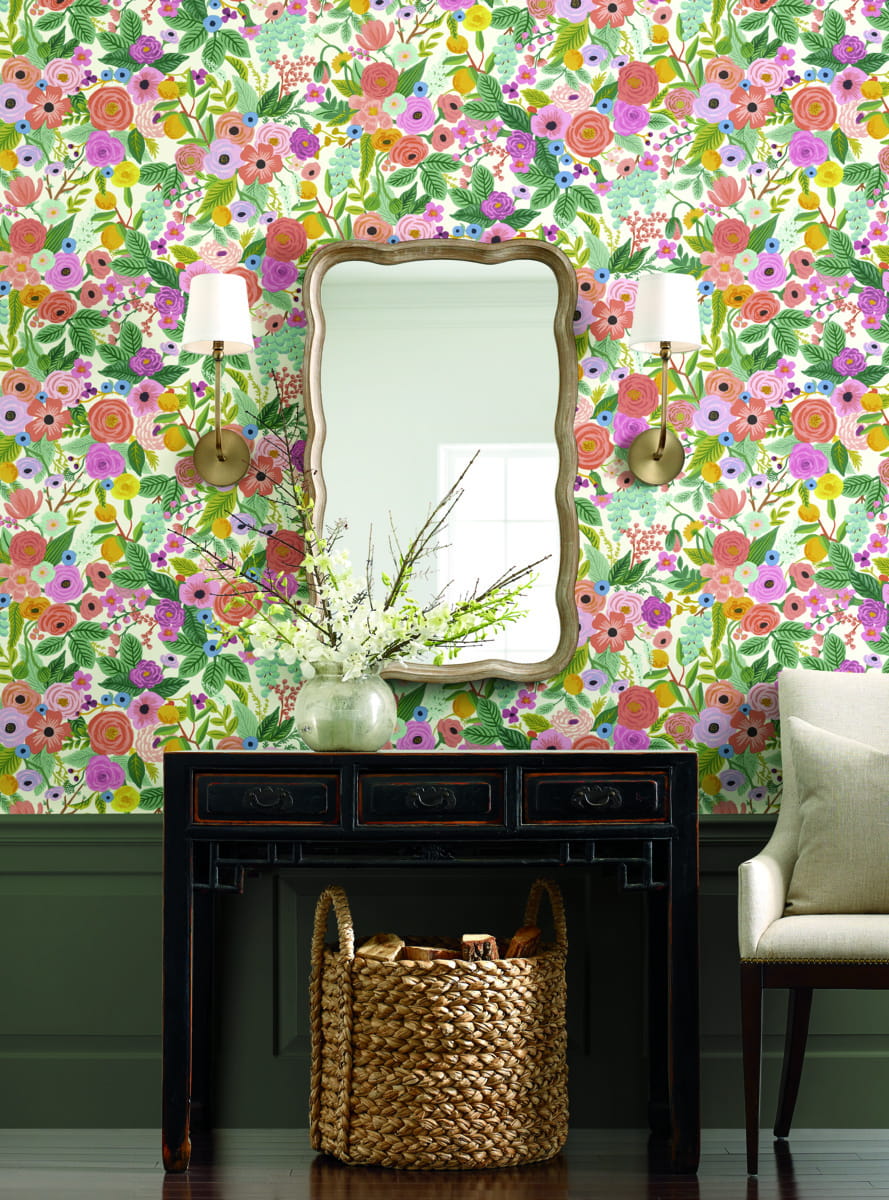 Tapeta Kwiaty York Wallcoverings RI5120 Garden Party Rifle Paper Co.