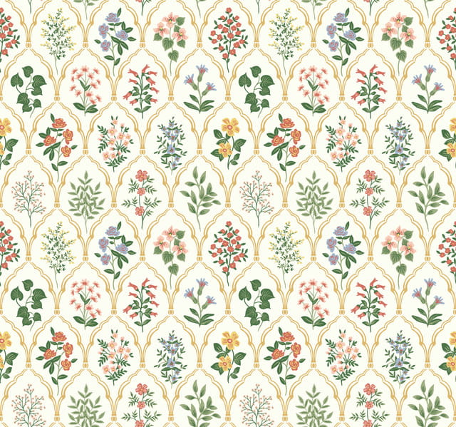 Tapeta Kwiaty Treliaż York Wallcoverings RI5130 Hawthorne Rifle Paper Co.