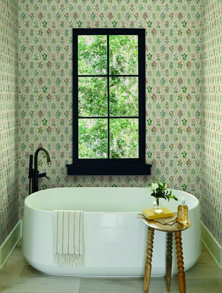 Tapeta Kwiaty Treliaż York Wallcoverings RI5130 Hawthorne Rifle Paper Co.