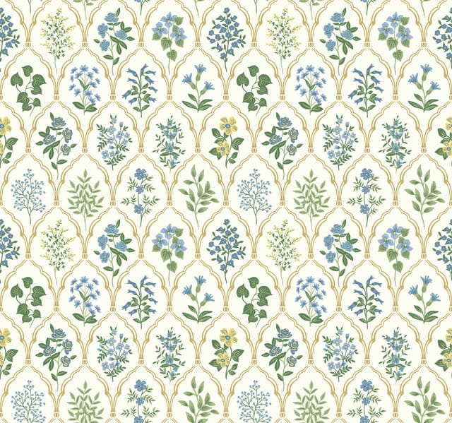 Tapeta Kwiaty Treliaż York Wallcoverings RI5132 Hawthorne Rifle Paper Co.