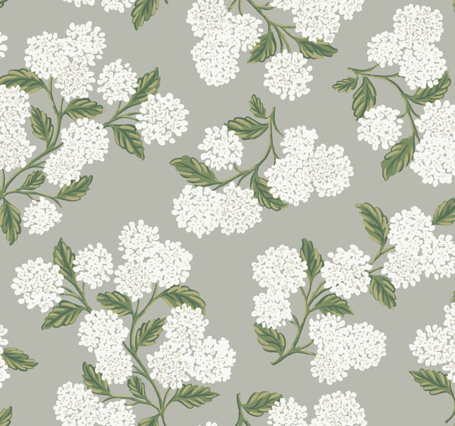 Tapeta Kwiaty Hortensji York Wallcoverings RI5144 Hydrangea Rifle Paper Co.