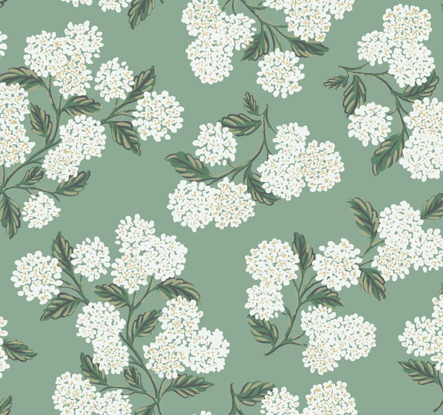 Tapeta Kwiaty Hortensji York Wallcoverings RI5145 Hydrangea Rifle Paper Co.