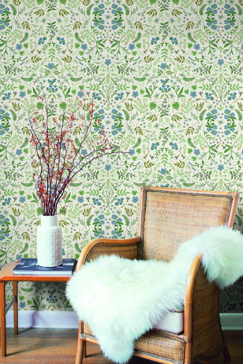 Tapeta Polne Kwiaty York Wallcoverings RI5158 Wildwood Rifle Paper Co.