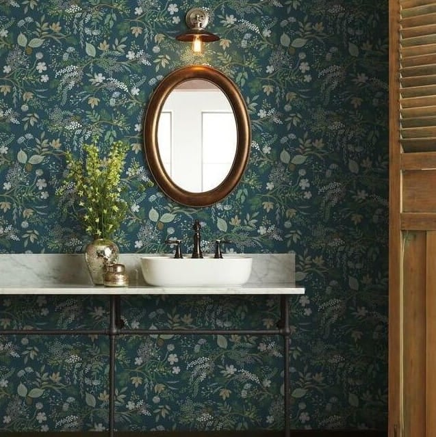 Tapeta Kwiaty I Liście York Wallcoverings RI5165 Juniper Forest Rifle Paper Co.