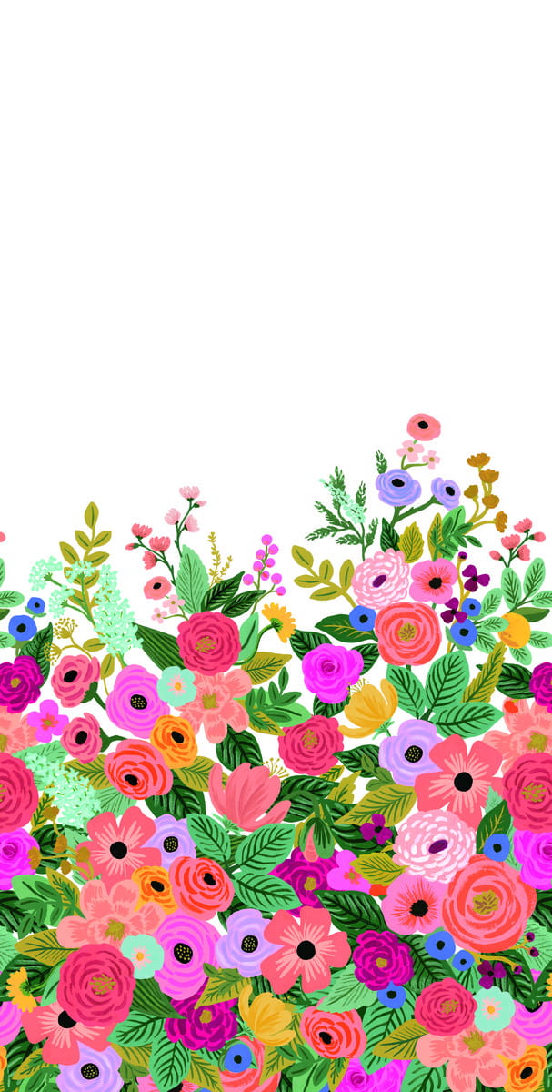 Mural Kwiaty York Wallcoverings RI5190M Garden Party Mural Kwiaty Rifle Paper Co.