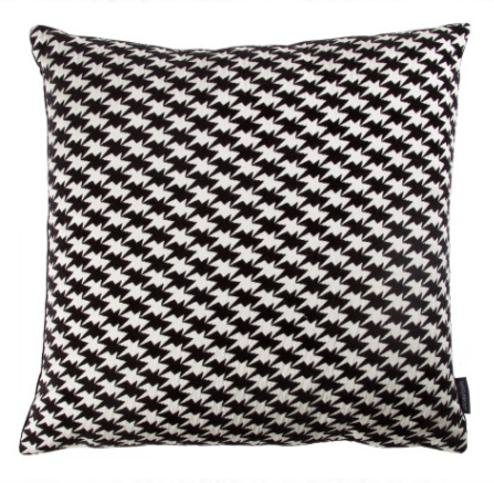 ! OKAZJA ! Poduszka pepitka KDC5162/01 Zig Zag Birds Cushion Monochrome Kirkby Design x Eley Kishimoto