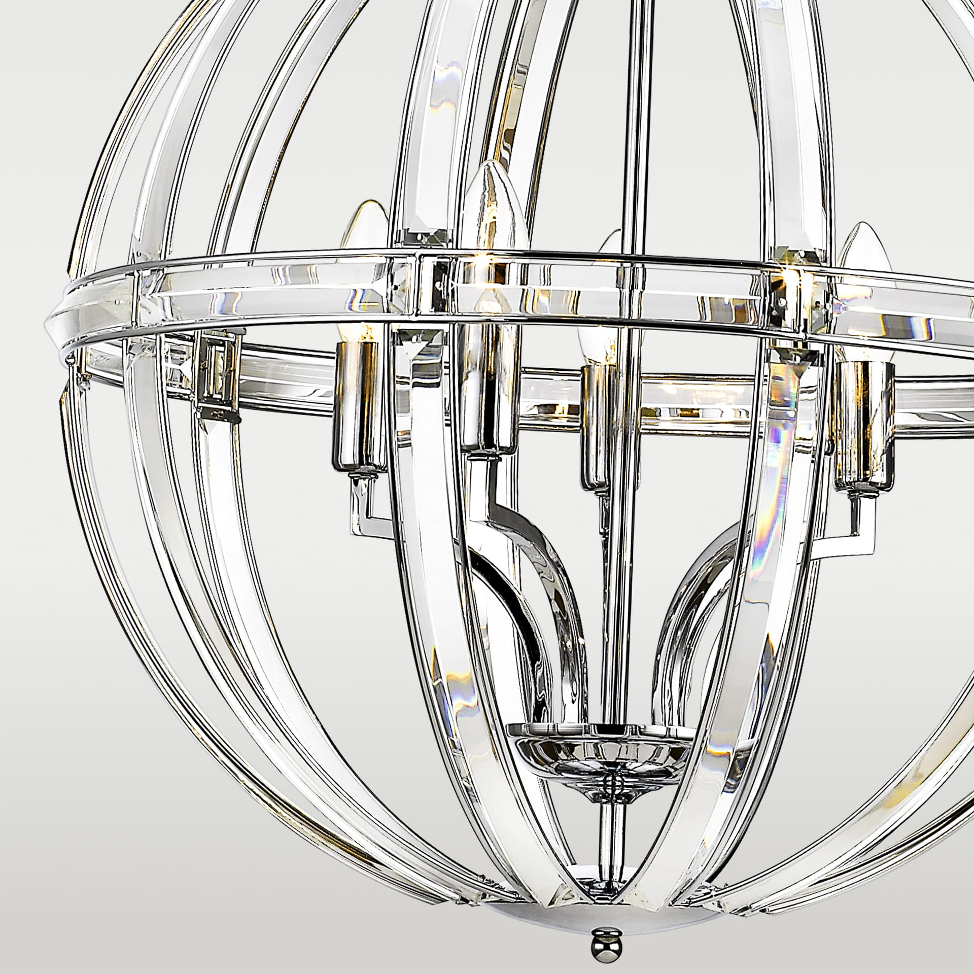 Lampa wisząca okrągła P05735CH ORLANDO