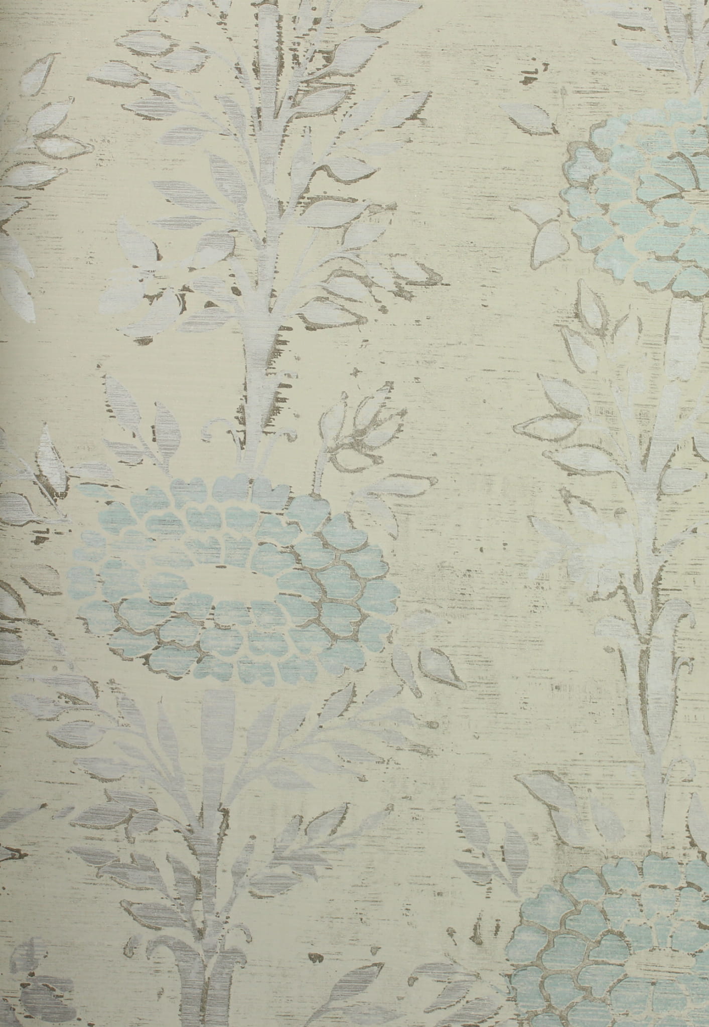 Tapeta w kwiaty vintage York Wallcoverings AF6517 French Marigold Tea Garden