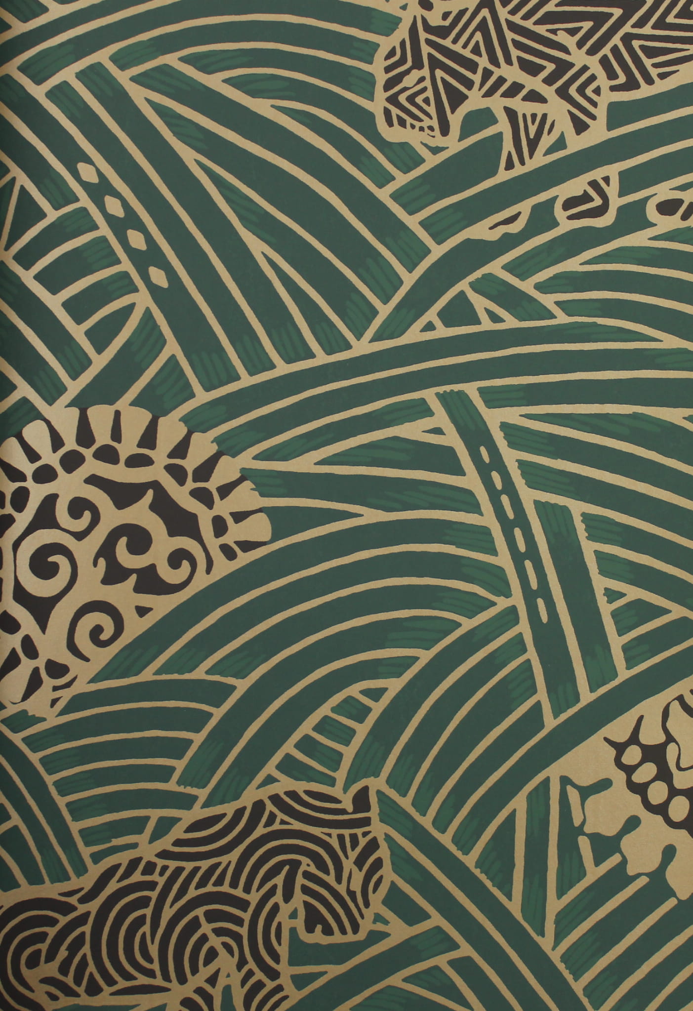 Tapeta Art-Deco York Wallcoverings AF6551 Tibetan Tigers Tea Garden