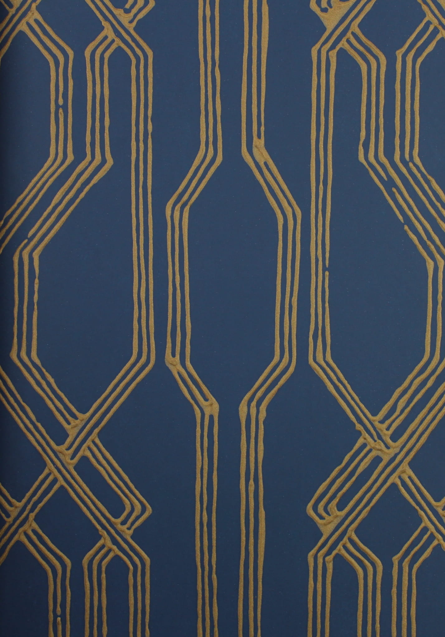 Tapeta orientalna kratownica York Wallcoverings AF6561 Oriental Lattice Tea Garden