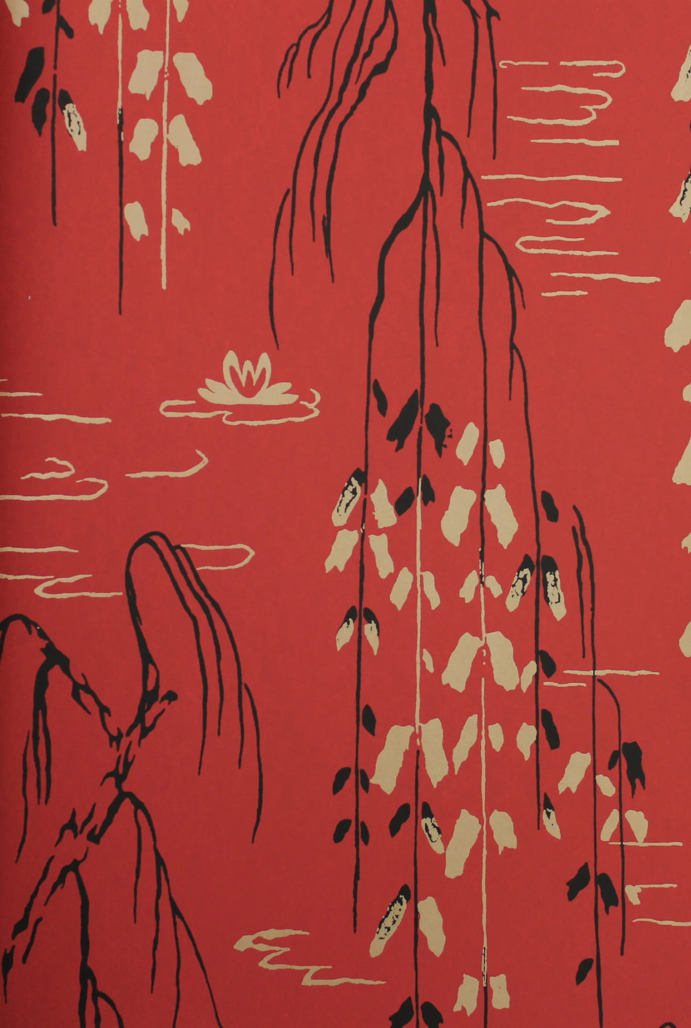 Tapeta roślinna York Wallcoverings AF6585 Willow Branches Tea Garden