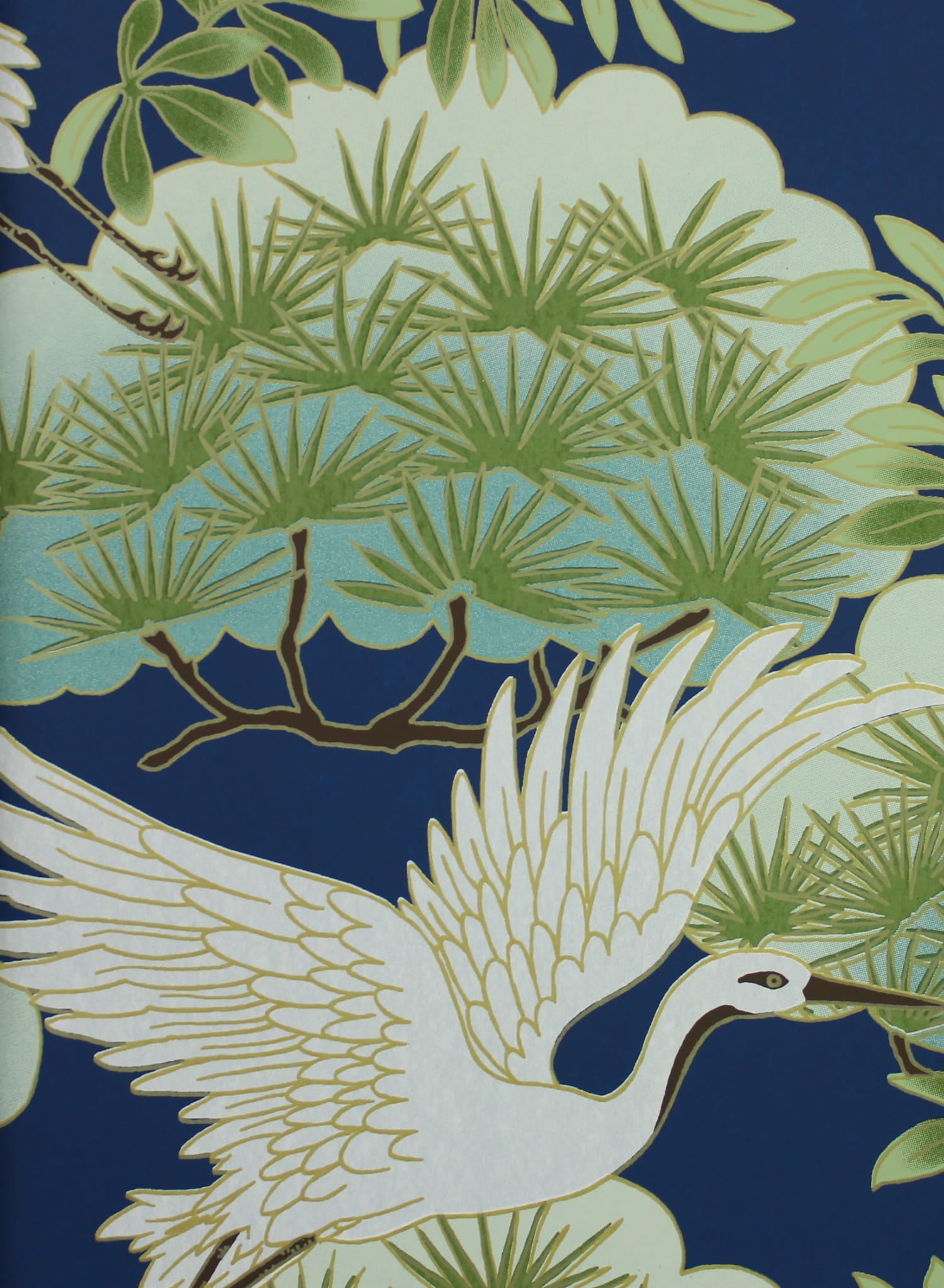 Tapeta York Wallcoverings AF6592 Sprig and Heron Tea Garden