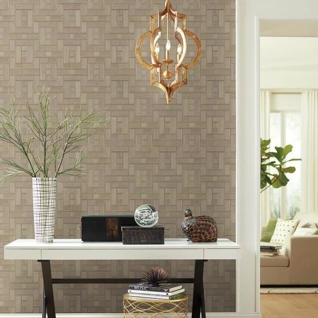 Tapeta York Wallcoverings AF6604 Teahouse Panel Tea Garden