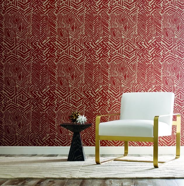 Tapeta York Wallcoverings HC7549 Tribal Print Handcrafted Naturals