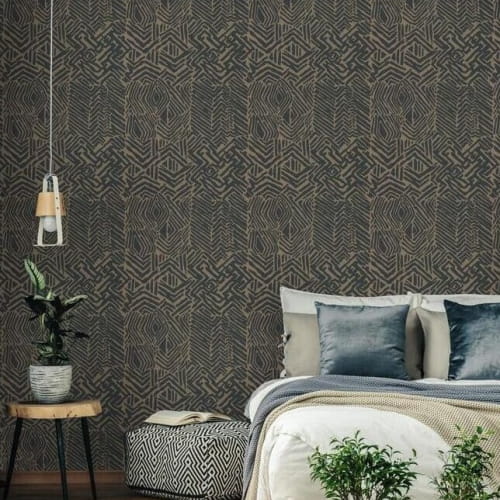 Tapeta York Wallcoverings HC7551 Tribal Print Handcrafted Naturals