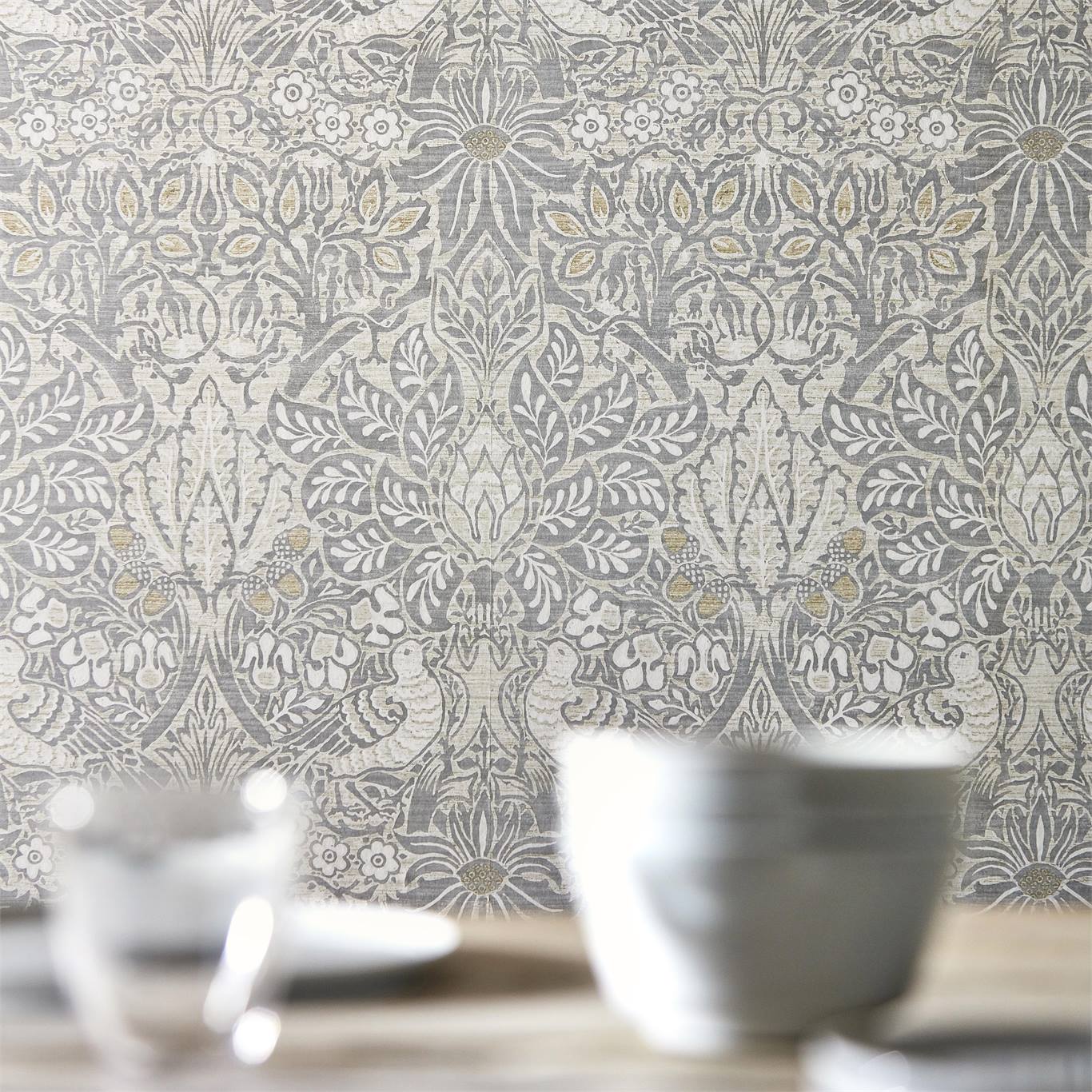 Tapeta Botaniczna Morris & Co. 216521 Pure Dove & Rose Pure Morris North Wallpapers