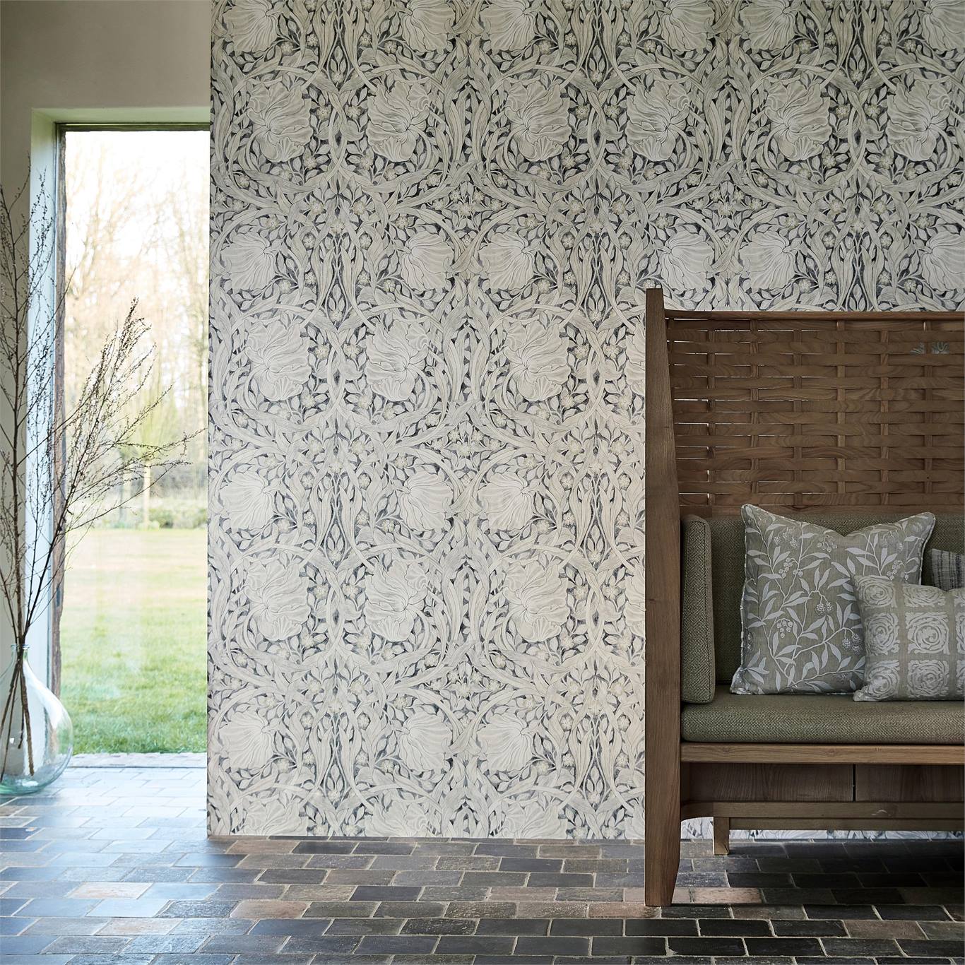 Tapeta Kwiaty I Liście Morris & Co. 216538 Pure Pimpernel Pure Morris North Wallpapers