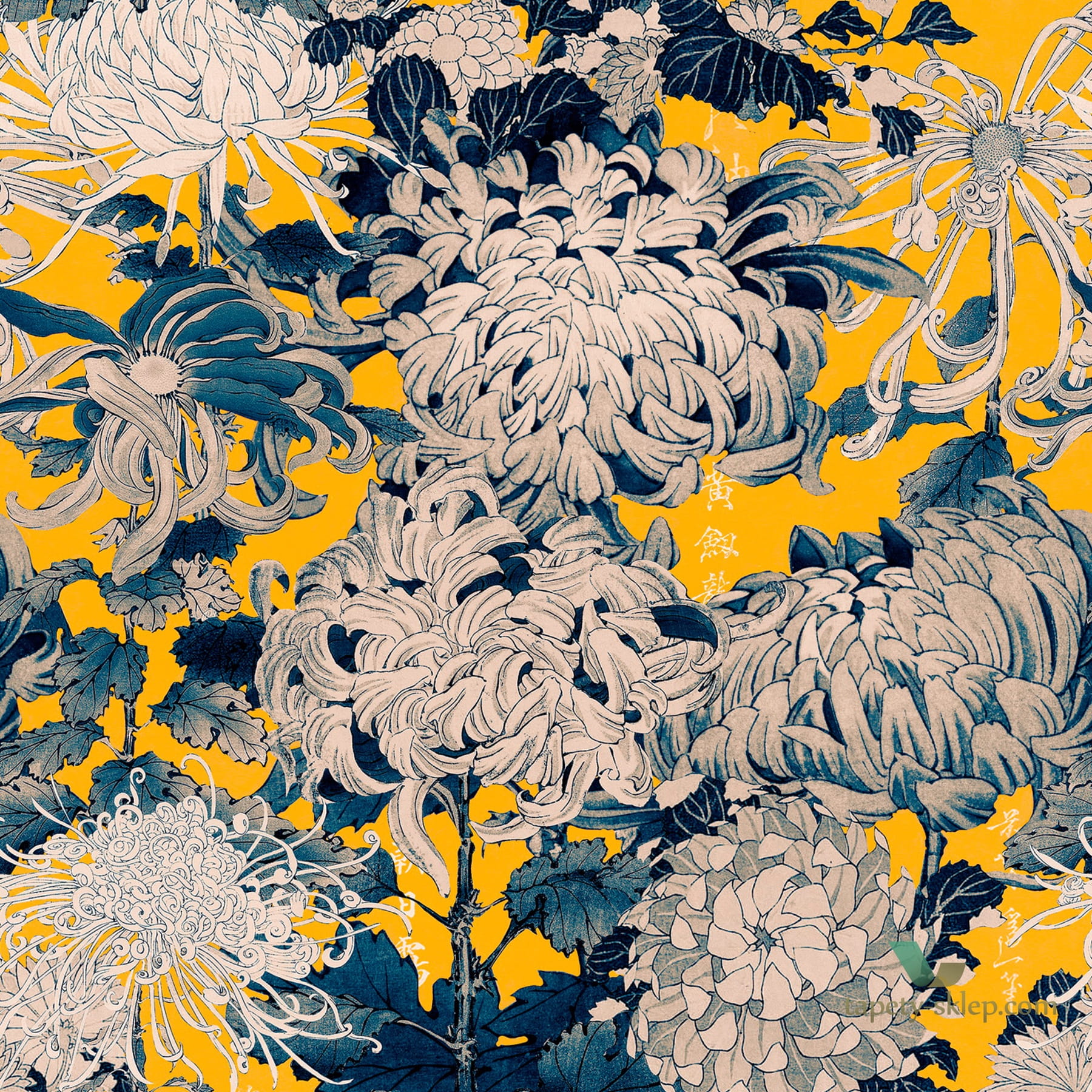 Tapeta Mind the Gap WP20321 Chrysanthemums Yellow
