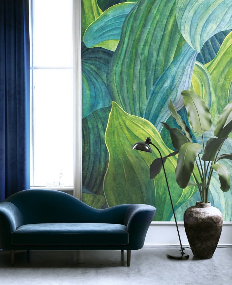 Mural liście Khroma DG2HOS1014 Hosta Aqua Wall Designs II