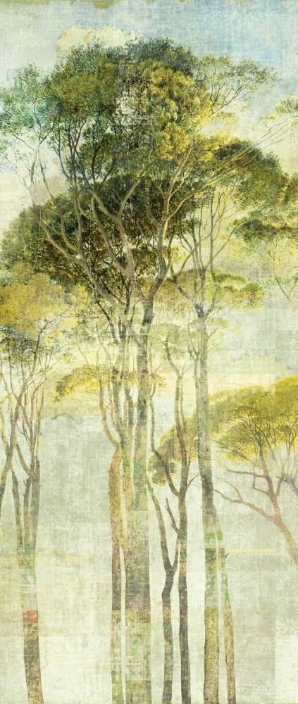 Mural zamglone drzewa Khroma DG2HYM1012 Hymn Field Wall Designs II