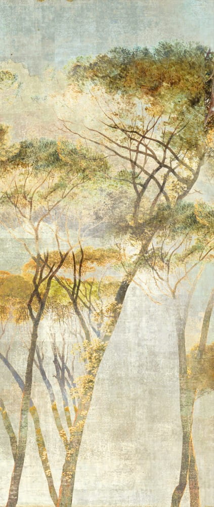 Mural zamglone drzewa Khroma DG2HYM1023 Hymn Savanna Wall Designs II