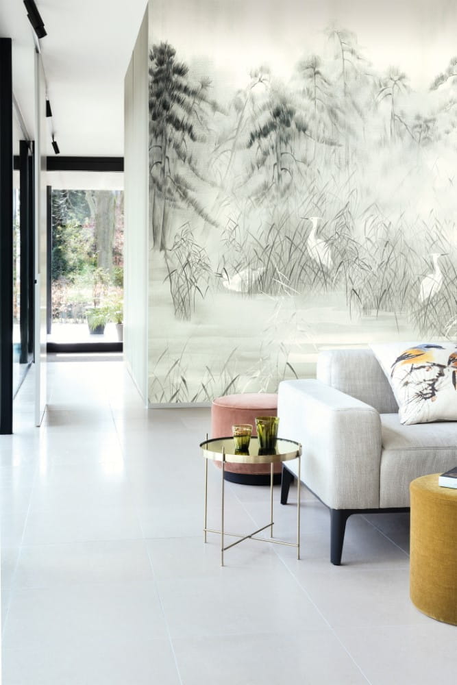 Mural żurawie Khroma DG2NUA1014 Nuage Lake Wall Designs II