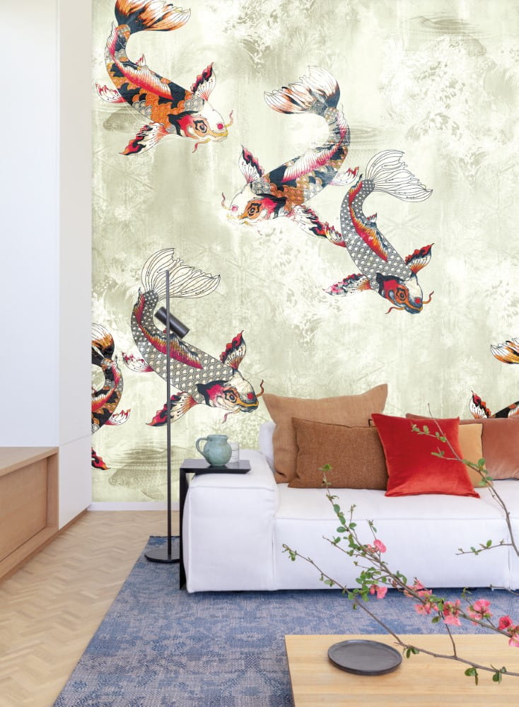 Mural ryby Koi Khroma DG2PON1012 Pond Marigold Wall Designs II