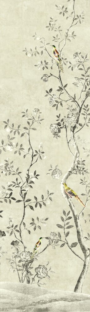 Mural z roślinnym wzorem Khroma DG2VOL1013 Voliere Paloma Wall Designs II