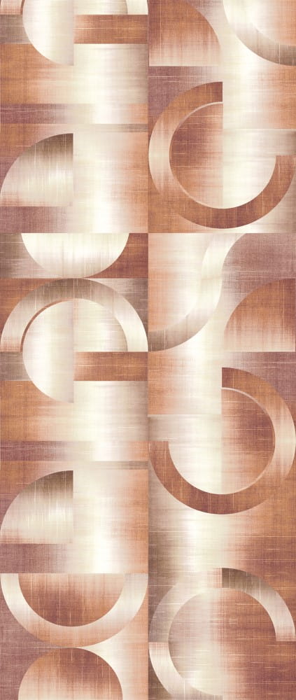 Mural geometryczny Khroma DGPRI1022 Leonardo Rust Wall Designs II