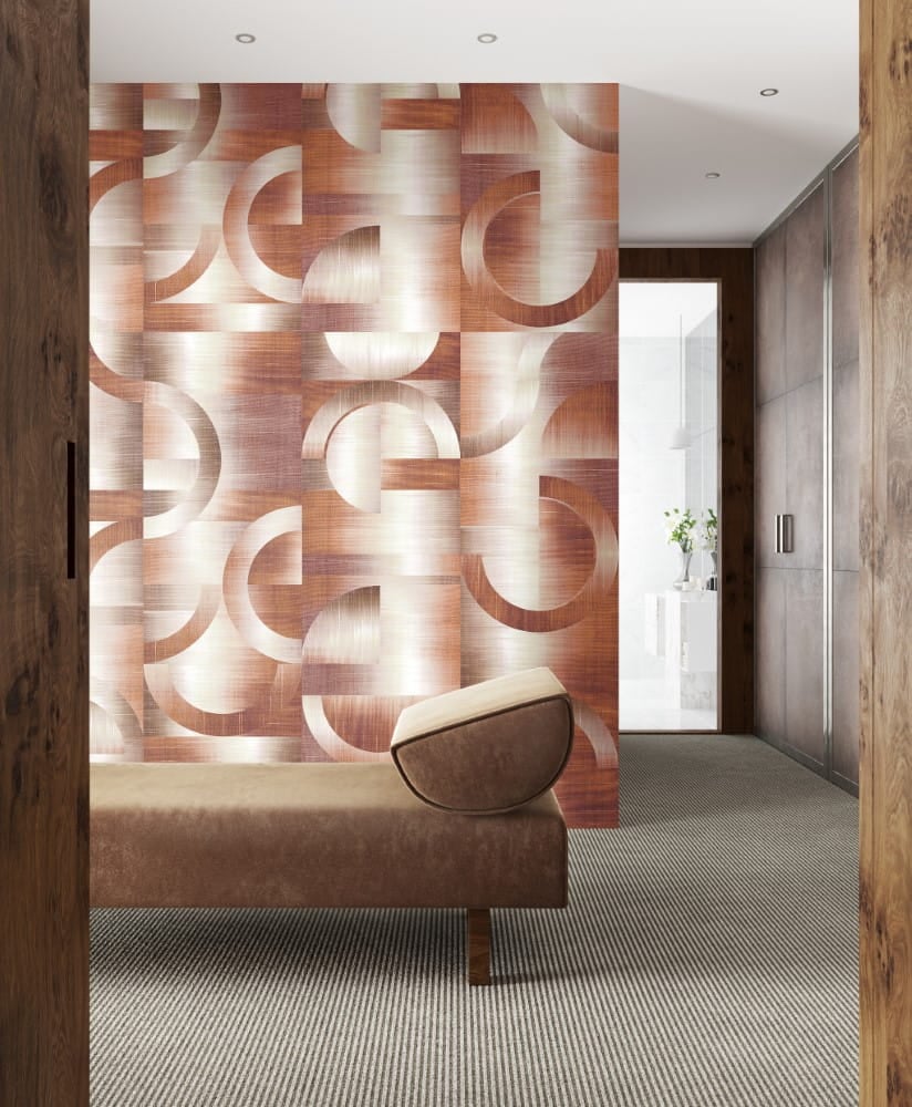 Mural geometryczny Khroma DGPRI1023 Leonardo Rust Wall Designs II