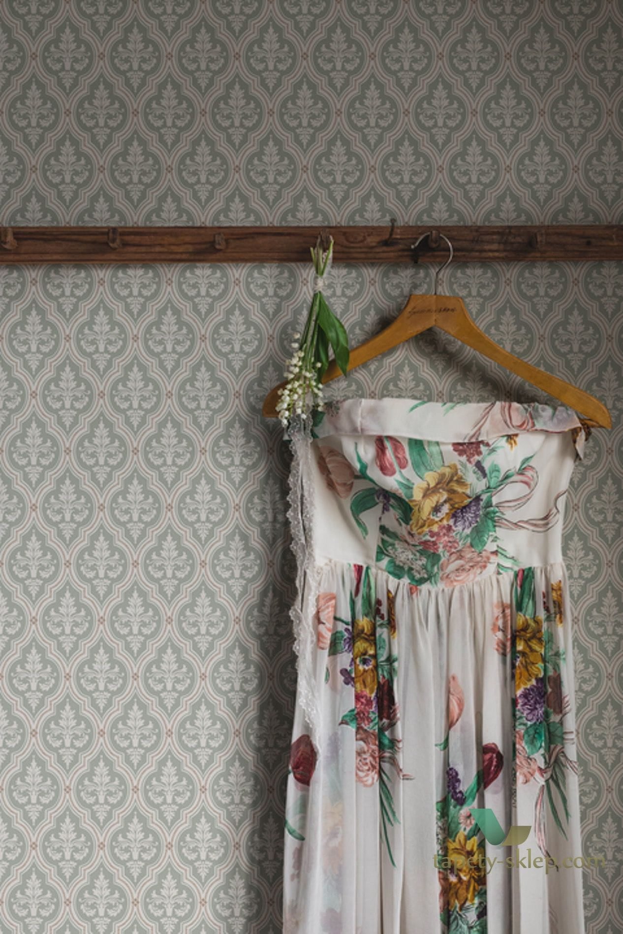 Tapeta Sandberg 829-38 Lillie Garden-green Lofstad