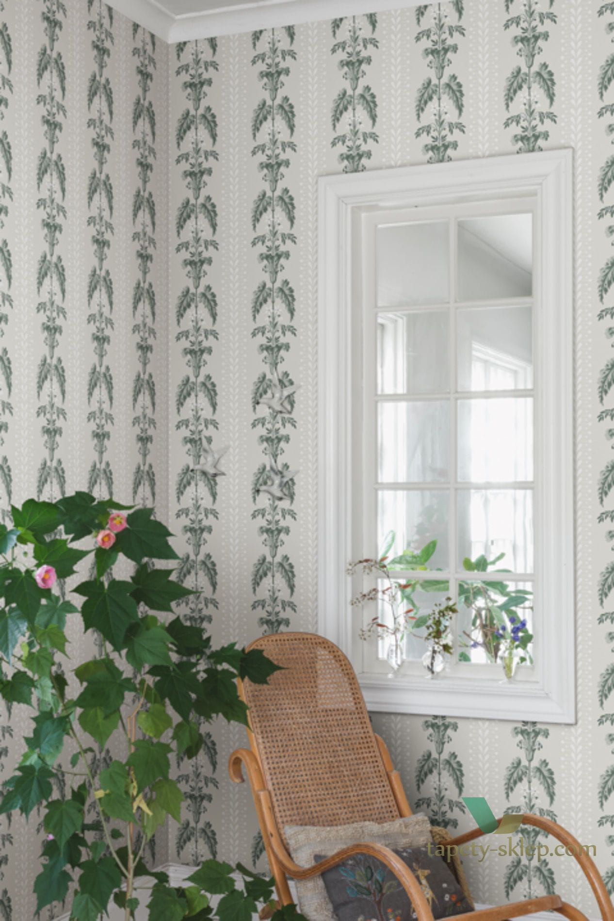 Tapeta Sandberg 831-28 Sophie Spring-green Lofstad