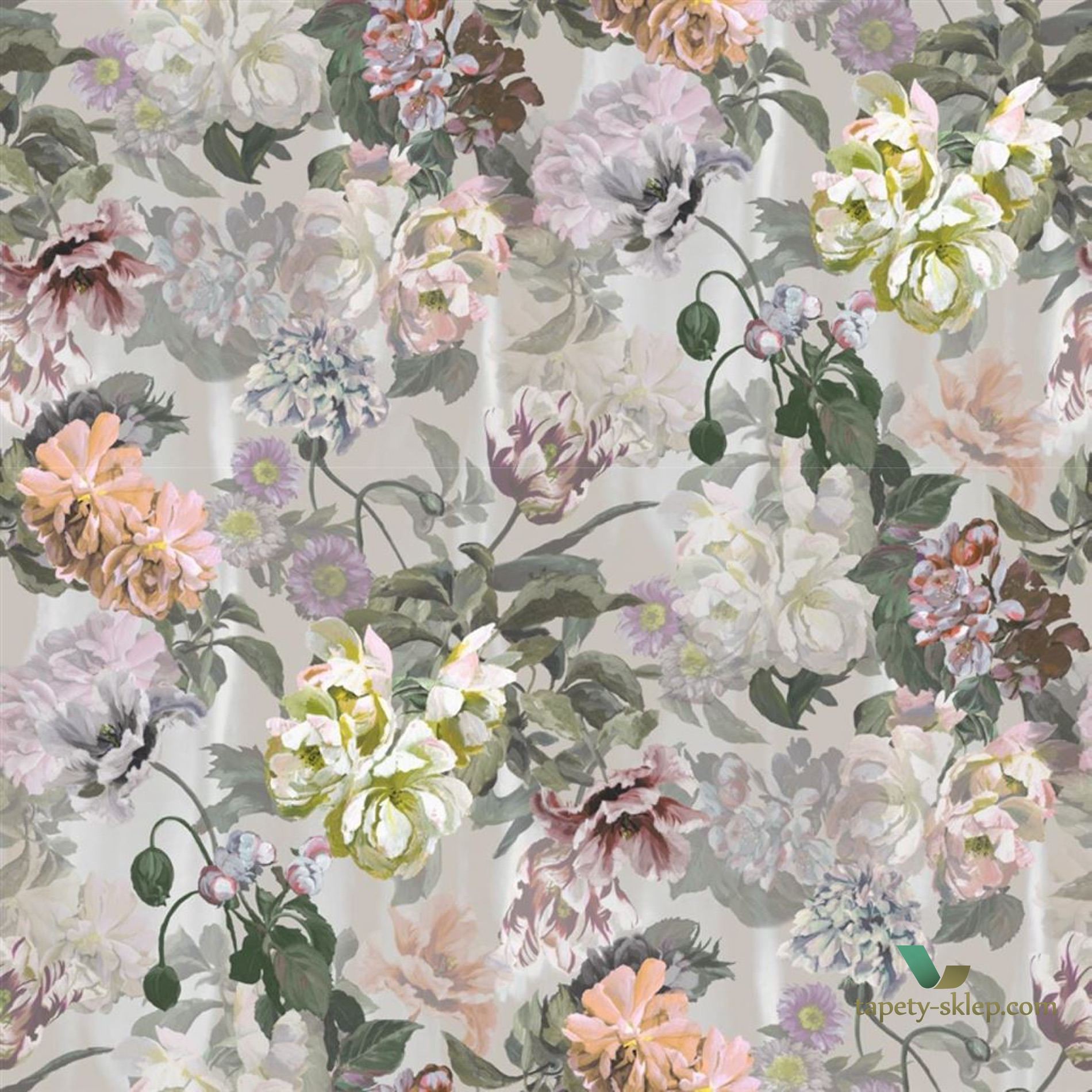 Mural Designers Guild PDG1038/02 Delft Flower Grande