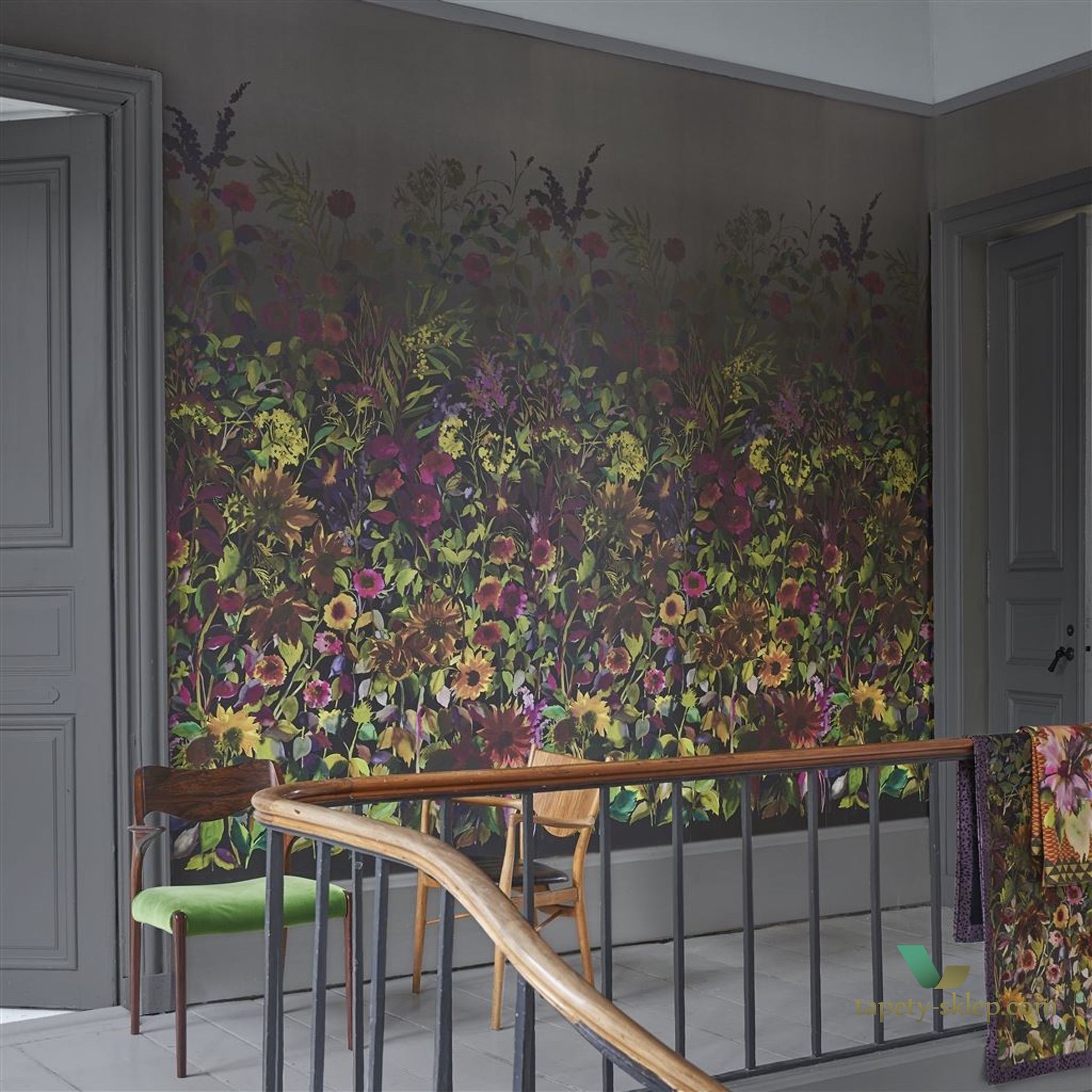 Mural Designers Guild PDG1068/01 Indian Sunflower