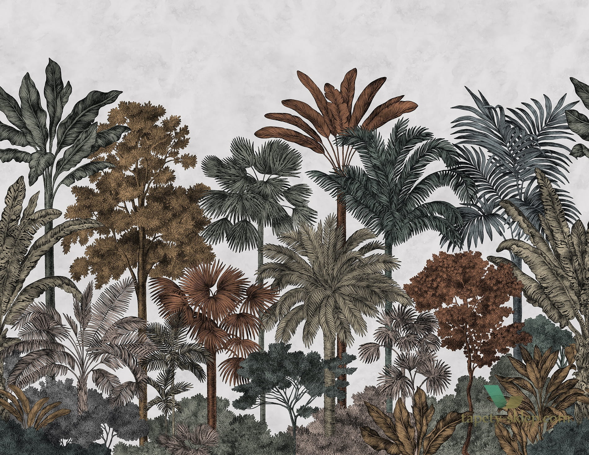 Fototapeta w egzotyczne drzewa R17591 Tropical Bellewood Rebel Walls