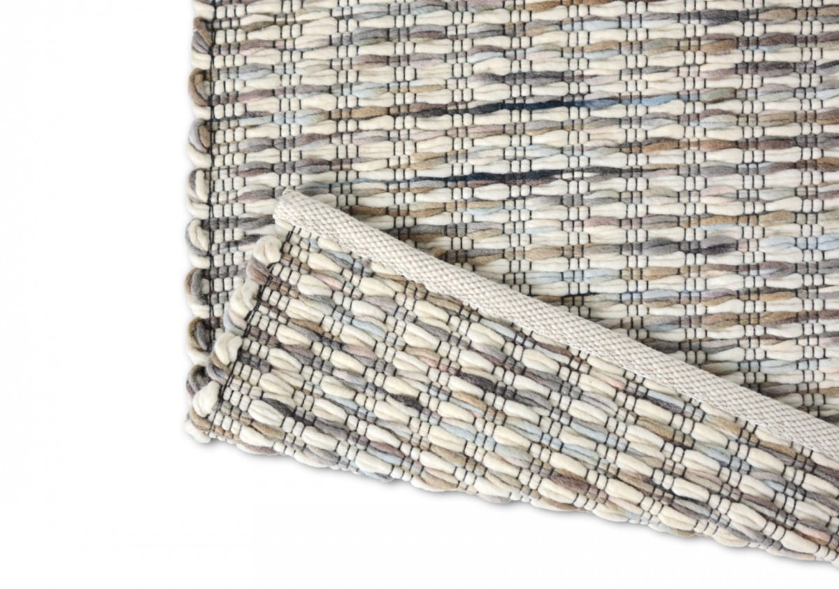 Szaro Niebieski Dywan Pleciony - GRAIN 013505