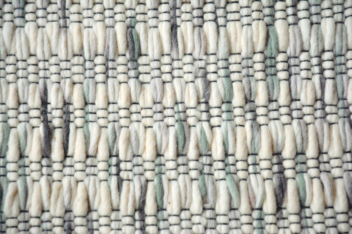 Szaro Miętowy Dywan Pleciony - GRAIN 013504