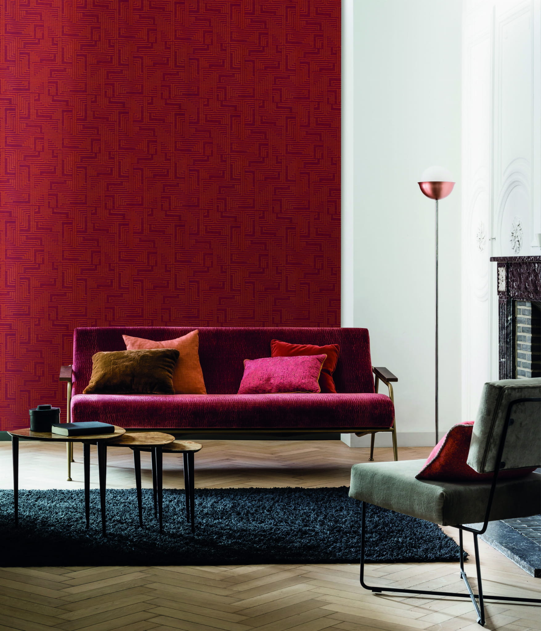 Tapeta Tekstylna Casamance 70610363 Hautefort Amboise