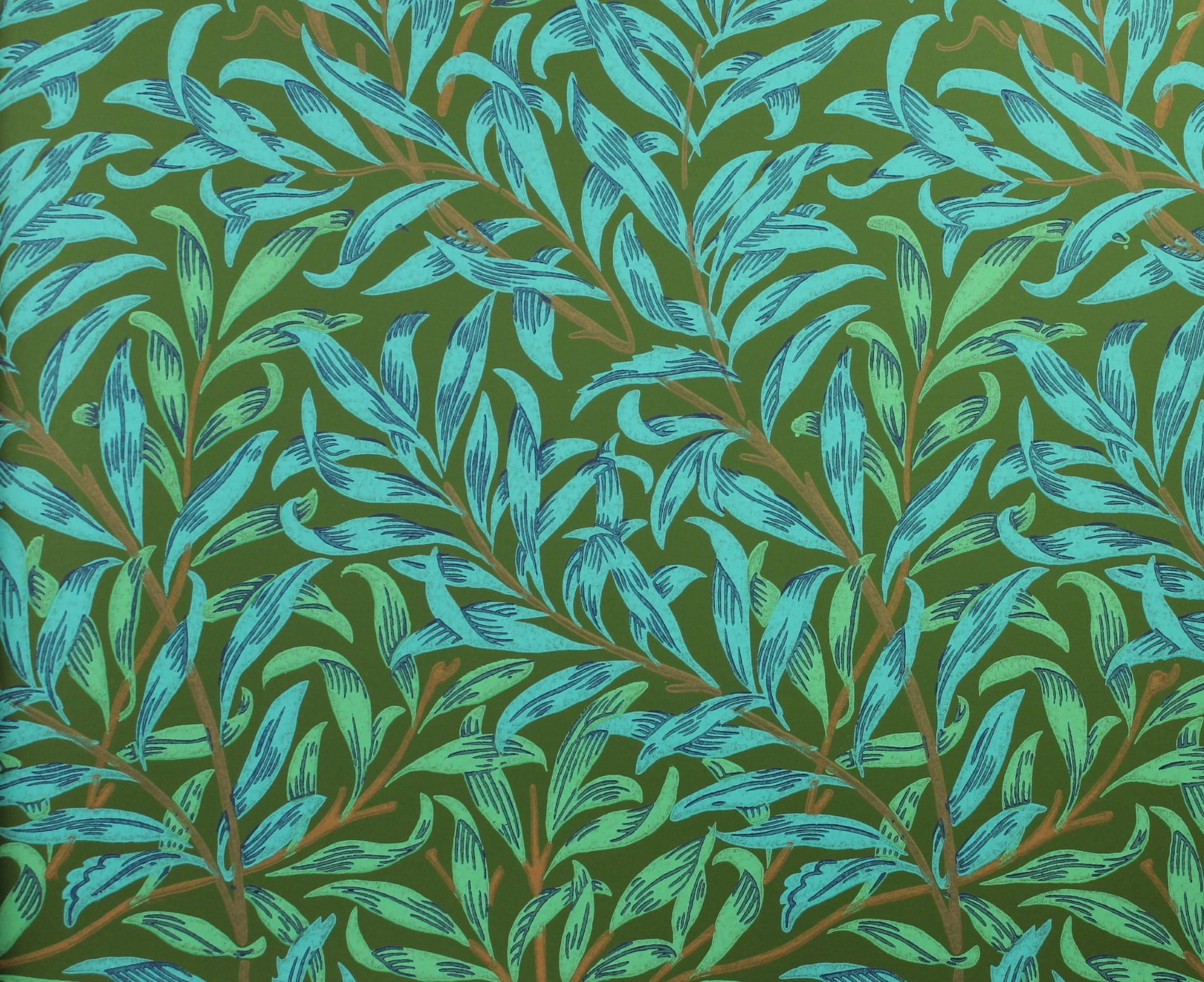 Tapeta Liście Wierzby Morris & Co. 216952 Willow Bough The Queen Square Collection