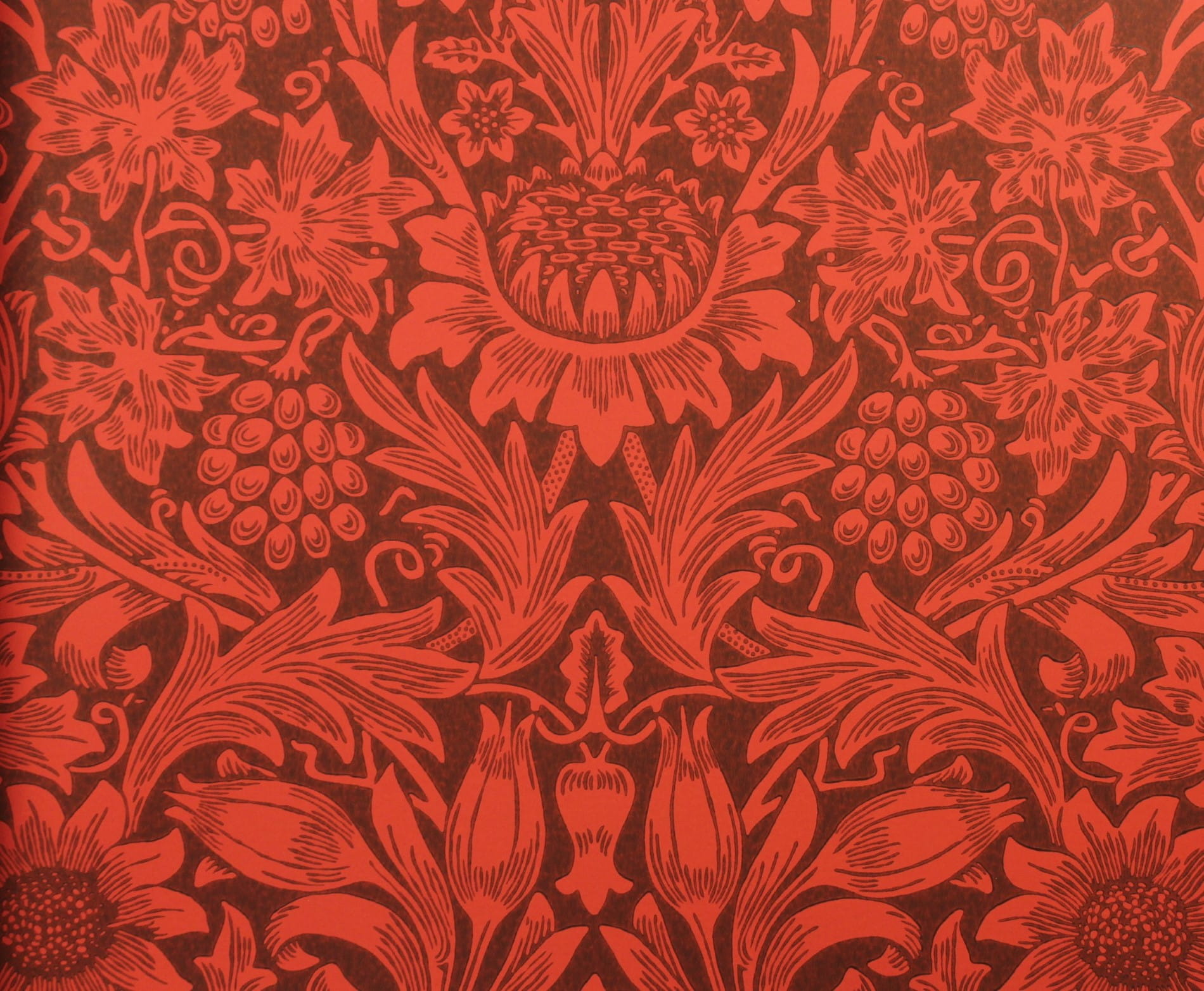 Tapeta Kwiaty Słonecznika Morris & Co. 216960 Sunflower The Queen Square Collection