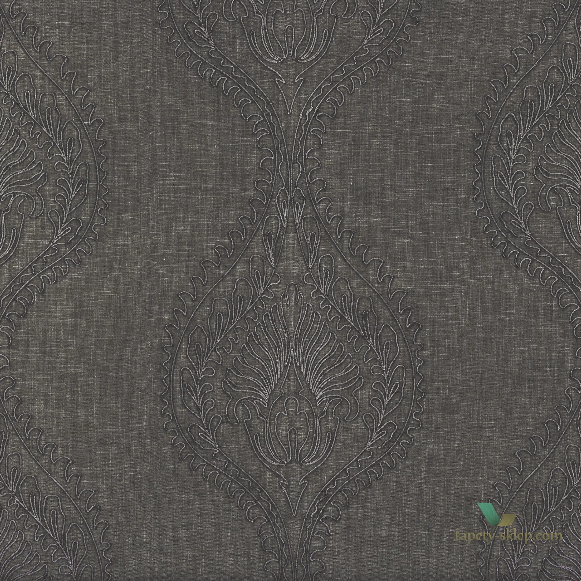 Tapeta Ornament Tekstylna Casamance 70580374 Monarque Natural
