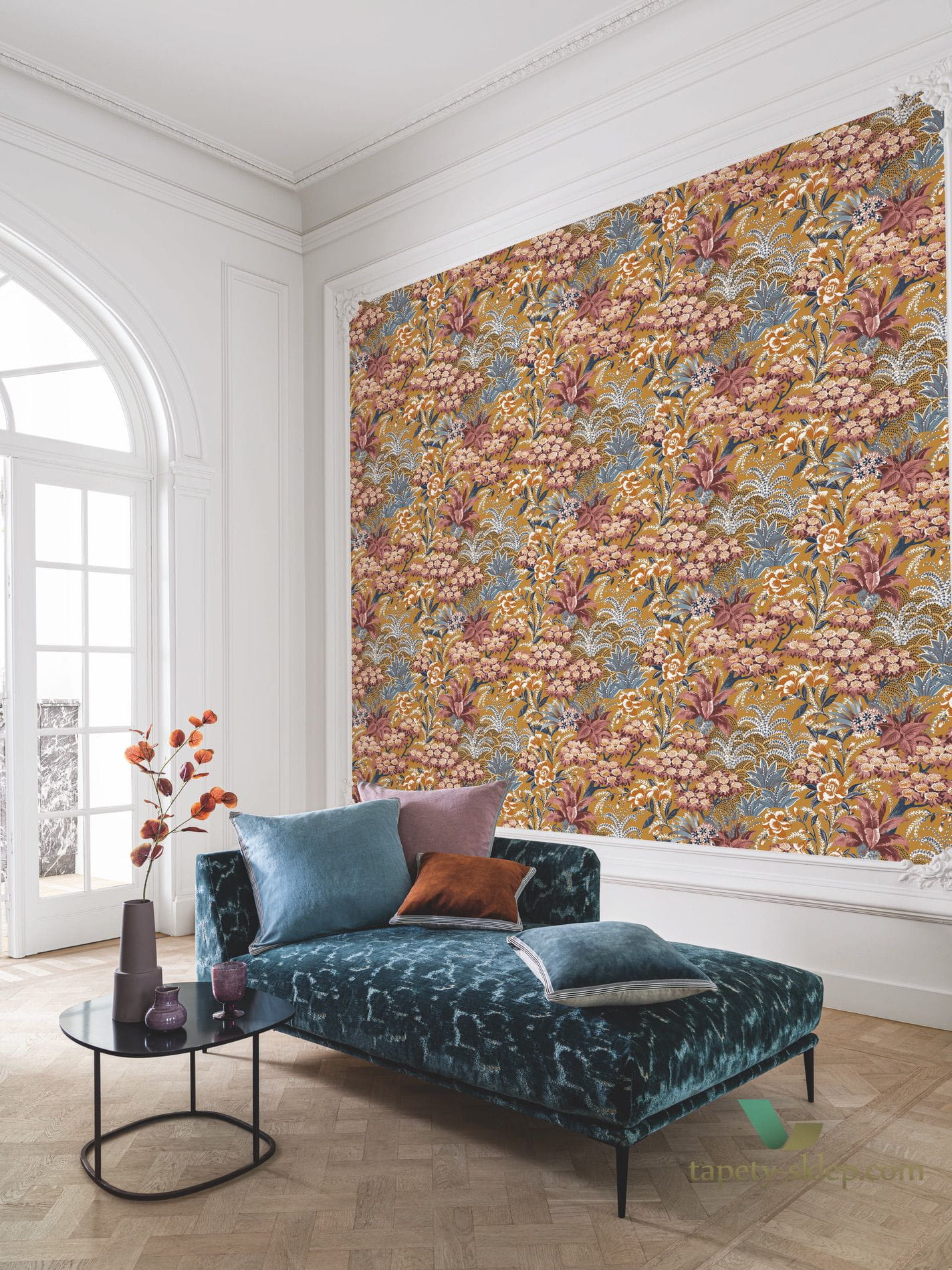 Tapeta Kwiaty Casamance 75080610 Alba Ete Indien