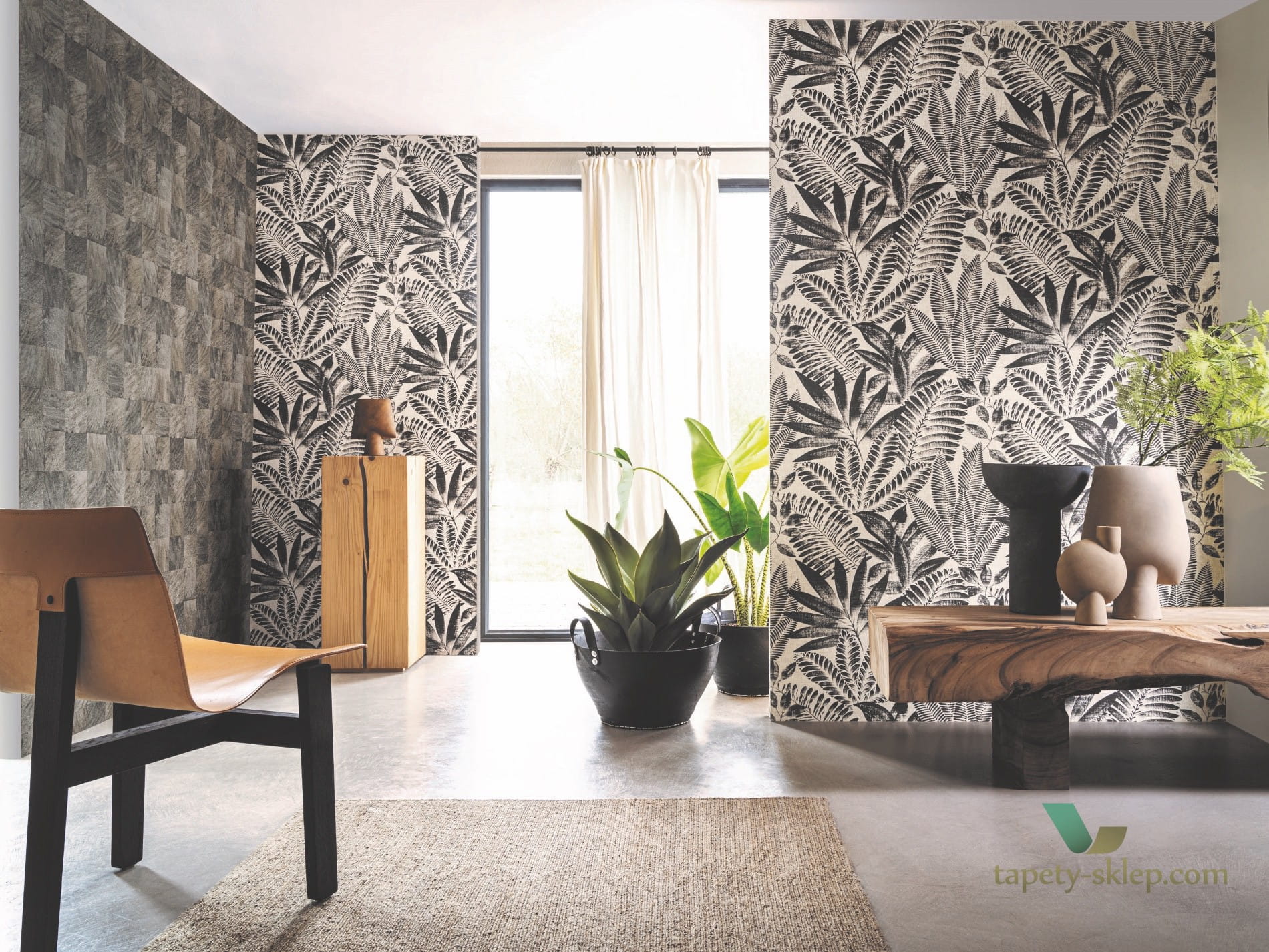 Tapeta Liście Casamance 75183784 Aloes Karabane