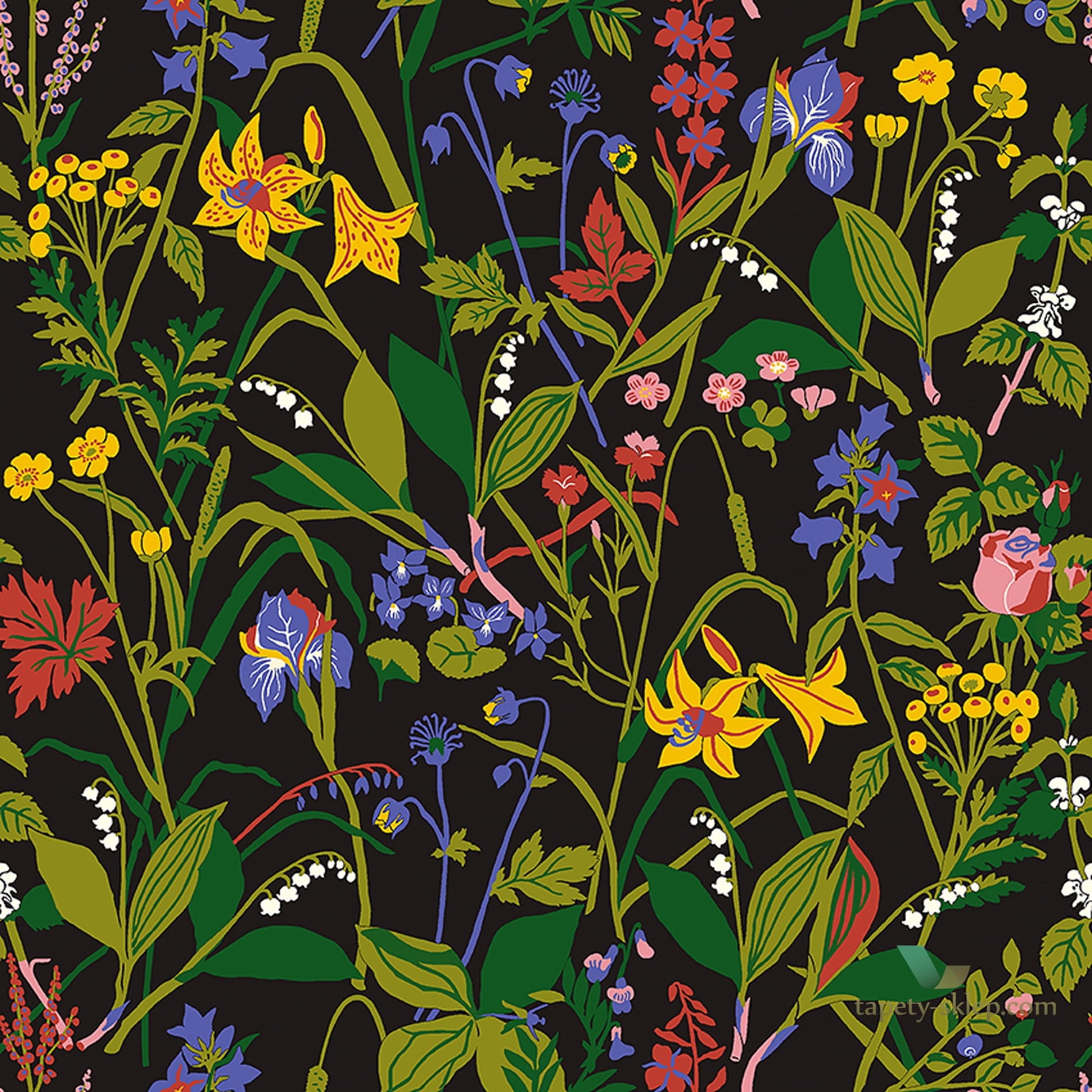 Tapeta Boras 1964 Gocken Jobs Ros och Lilja Scandinavian Designers III