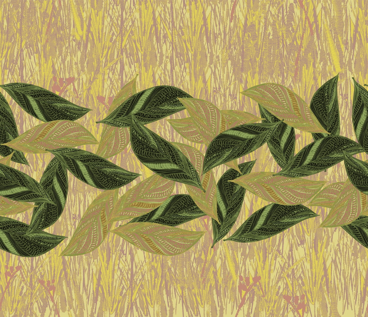 Tapeta Wall&Deco WDLE2101 Leaf Contemporary 2021