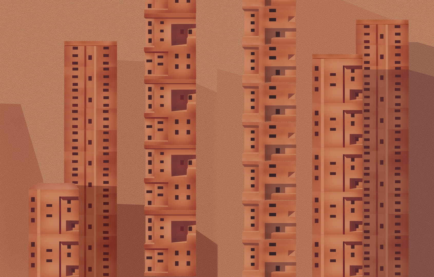 Tapeta Wall&Deco WDTC2101 Terracotta Contemporary 2021