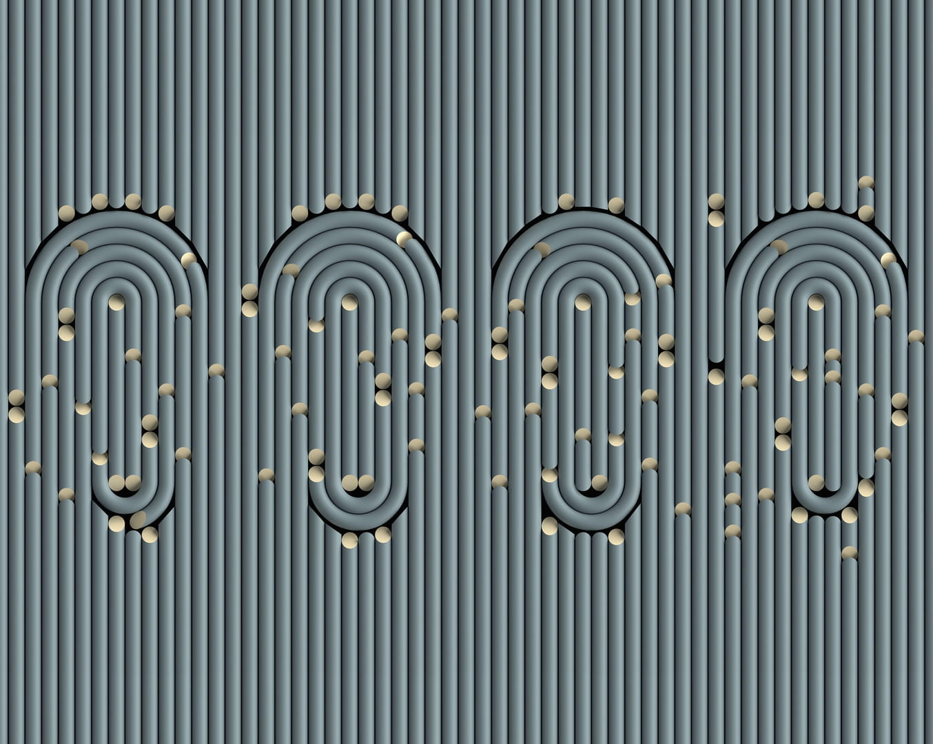 Tapeta Wall&Deco WDTP2101 Tubes And Pipes Contemporary 2021