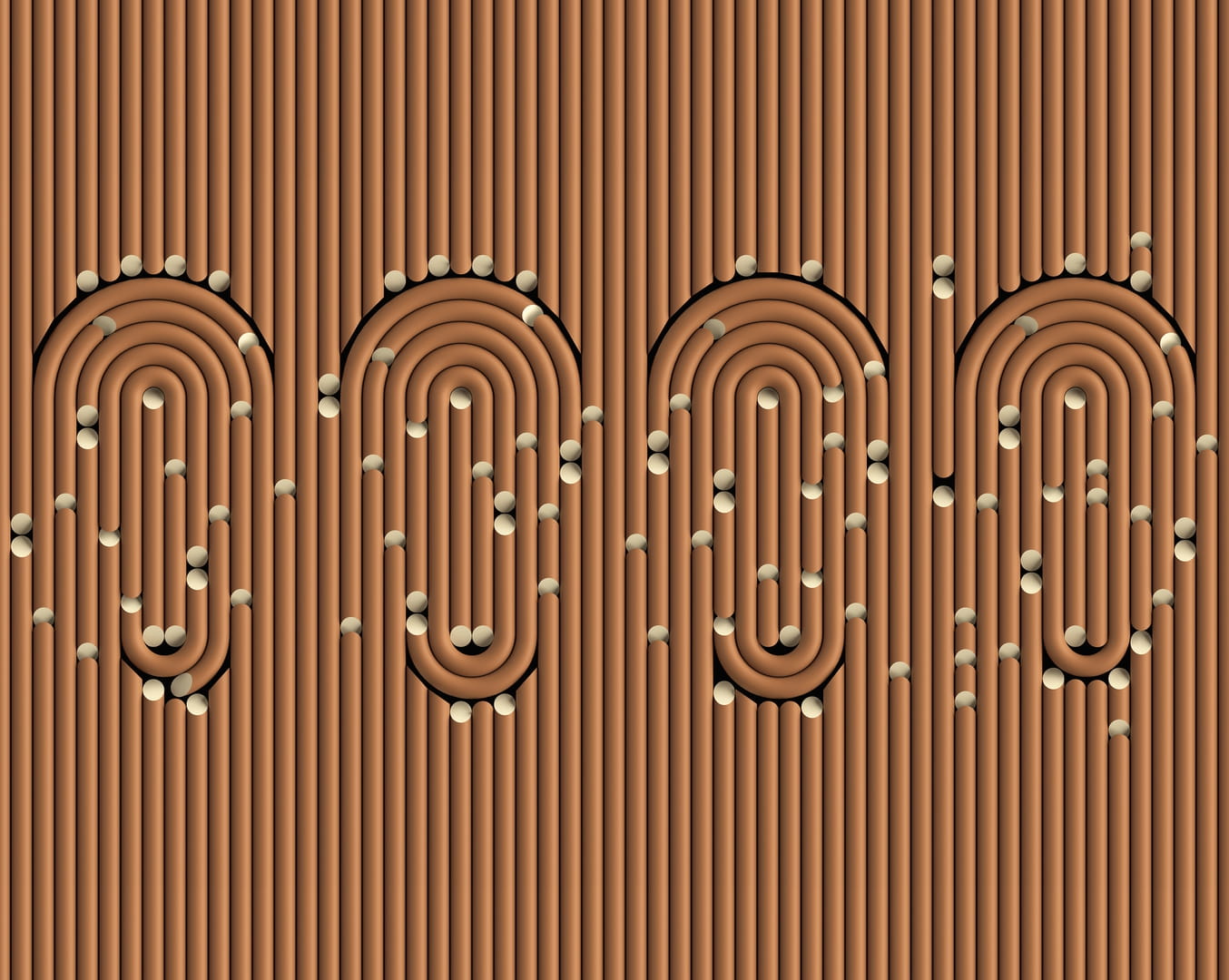 Tapeta Wall&Deco WDTP2102 Tubes And Pipes Contemporary 2021