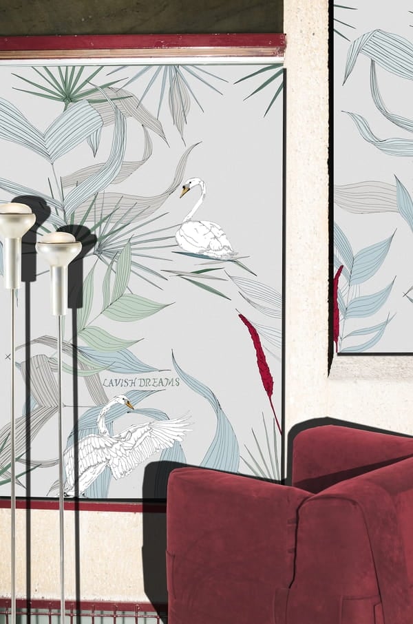Tapeta Wall&Deco WDWN2101 Swan Contemporary 2021