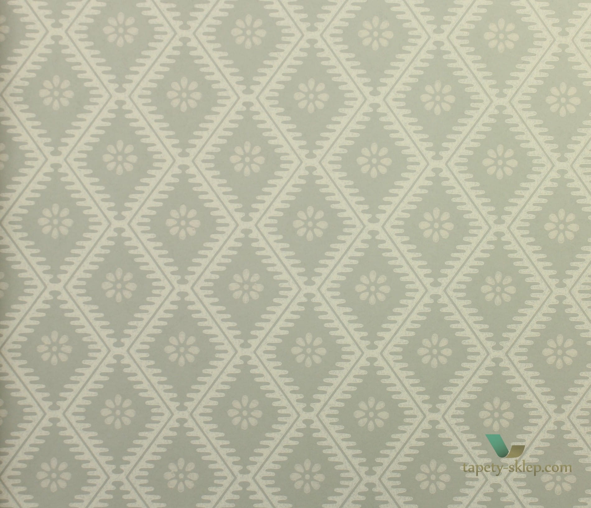 Tapeta stylowa kratownica Sanderson 216873 Witney Daisy Littlemore